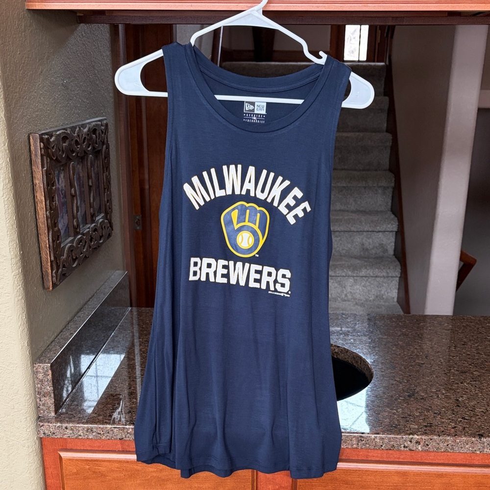 NWTs Genuine Merchandise Milwaukee Brewers Navy Tank Top